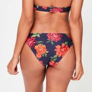 Missguided Navy Floral Bikini Bottom